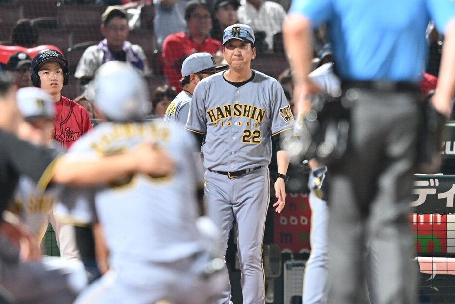【阪神】藤川監督が広島サイドへ〝最後通告〟 相次ぐ死球に我慢限界「ある程度我慢もしていますが…」