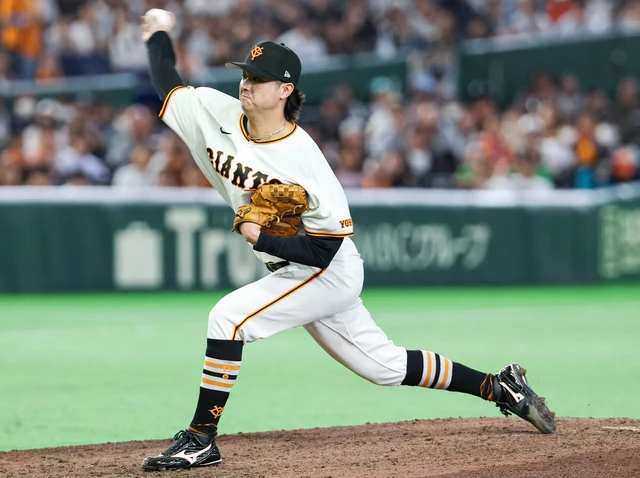 田中瑛斗、初の最優秀中継ぎ投手 プロ野球・巨人